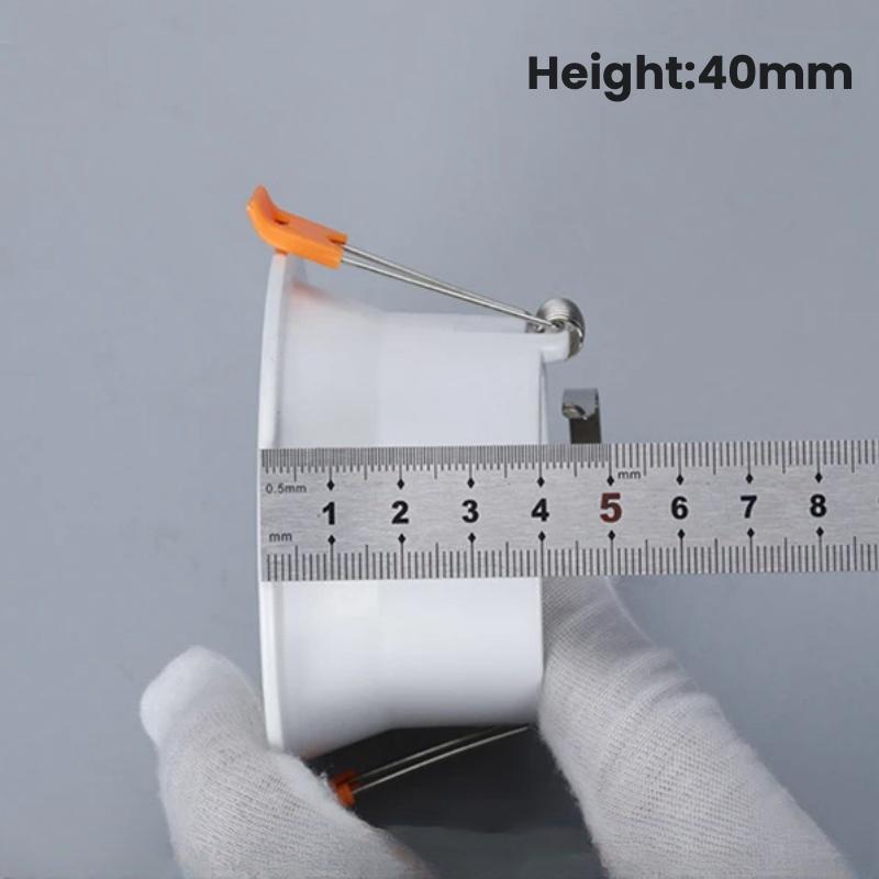 Round Recessed LED Ceiling Downlight Mounting Aluminum Frame MR16 GU10 Bulb Replaceable Spot Lamp Holder Socket Fitting Fixtures