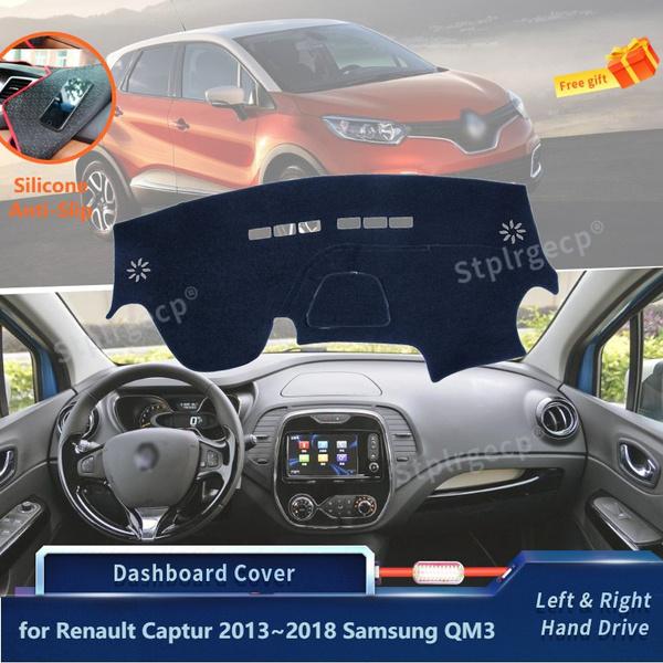 

Крышка приборной панели, силиконовая защитная накладка для Captur 2013 ~ 2018 QM3, автомобильные аксессуары, ковер для приборной панели, солнцезащитный ковер