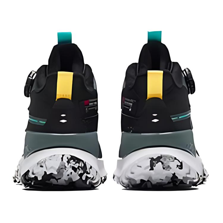 Anta Comfortable Non-Slip Mid-Top Outdoor Shoes Kids Shoes Black Gray 312346907-1