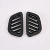 Authentic 2 PC For  Onix    Car Dashboard Front Air Vent Outlet Cover Trim Accessories ABS Carbon Fiber Eas