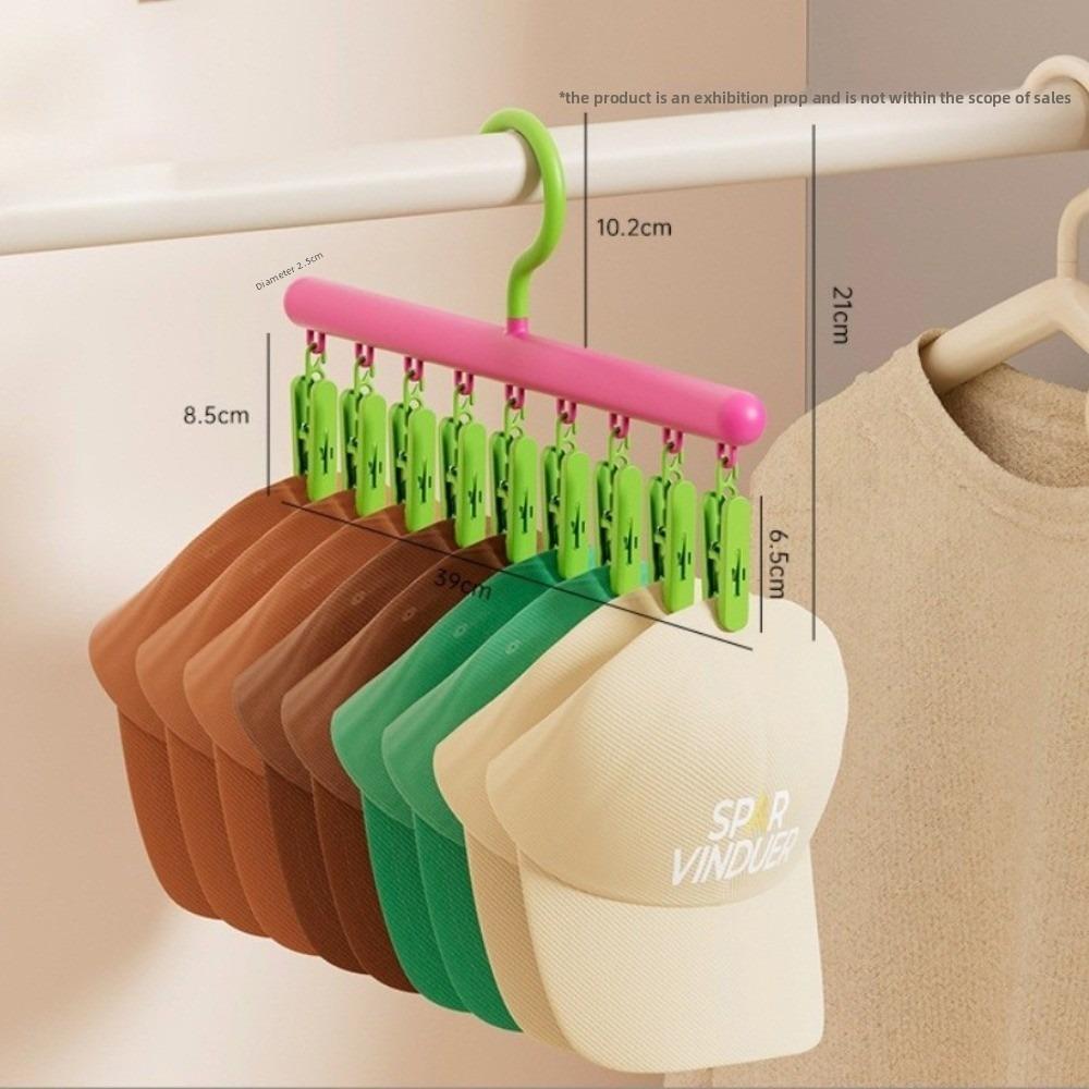 

New Multifunctional Clothing Storage Rack Space-saving Plastic Hat Hanger Reusable Continuous Hanger Household Supplies