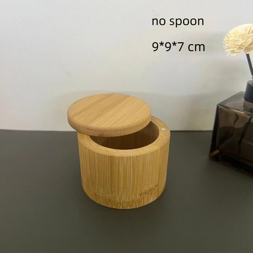 

Magnetic Swivel Lid Salt Cellar Rotatable Spice Jar New Pepper Sugar Spice Holder Kitchen Style B