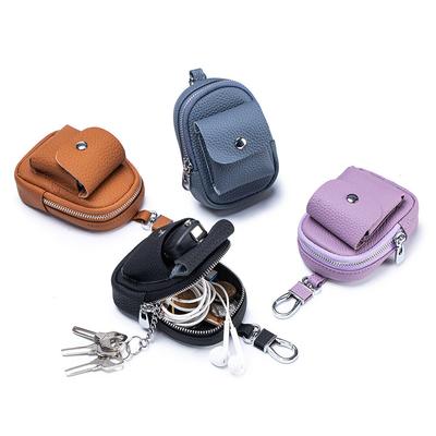 Mini Waist-mounted Key Pouch New Minimalist Earphone Storage Pouch Zipper Coin Purse