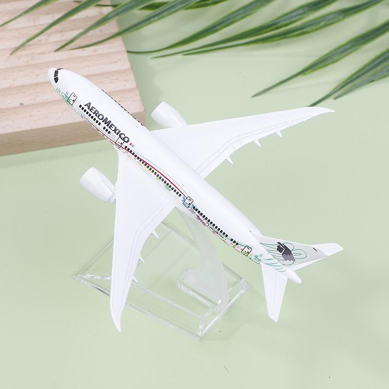 16 cm, Maßstab 1/400, Metalllegierung, mexikanische Air Aeromexico B787 Airlines-Flugzeugmodell, Boeing 787 Airways-Flugzeugmodell, Druckgussflugzeug