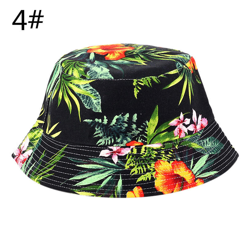 Unisex Men Women Boonie Hunting Fishing Outdoor Cap Floral Bucket Sun Hat