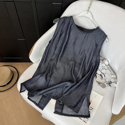 Split Sleeveless Vest Top Women's 2025 New Summer Wear Loose and Unique Chic Premium Sleeveless Top