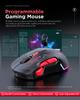 MKESPN W12 10-button Macro Gaming Mouse Both Hand Wireless Bluetooth Tri-mode Ergonomic Ambidextrous Multi-channel Large RGB