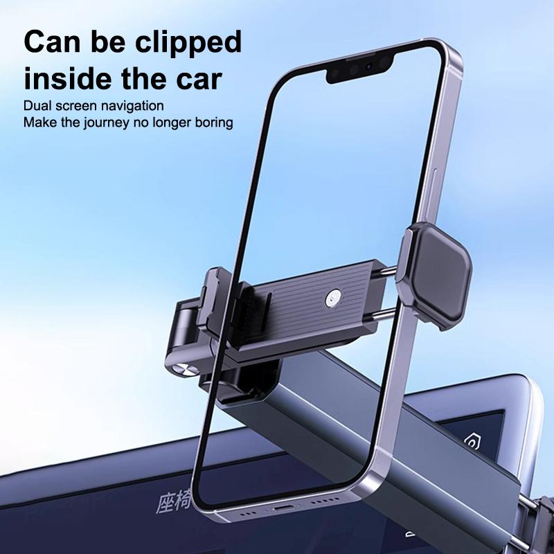 Portable Travel Phone Holder Desk Foldable Mount Airplane Train Seat Car Selfie Bracket Adjustable Rotatable Phone Holding Stand