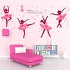 Ballet Dancers Girl Wall Decals Vinyl DIY Butterflies Wall Art for Dance Studio Children's Room Kind