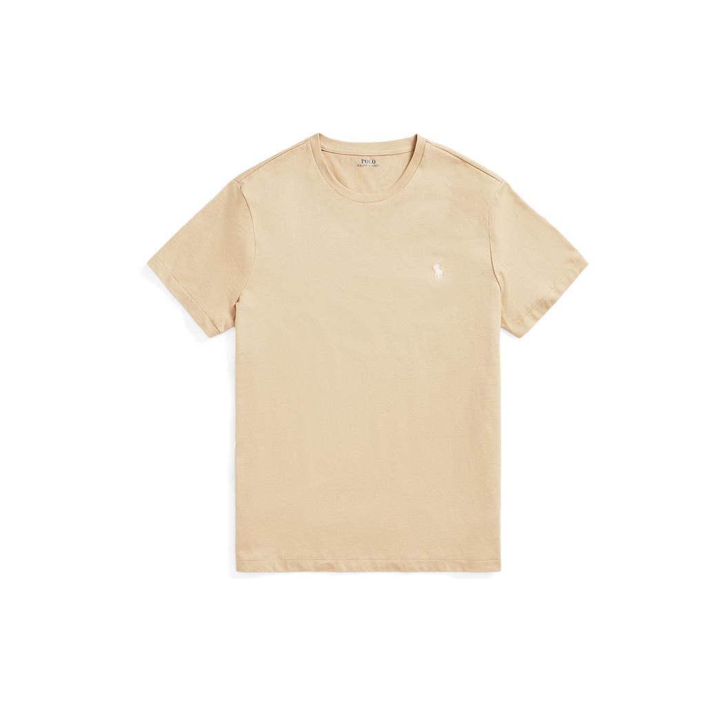 Polo Ralph Lauren SS23 Solid Logo Embroidered Crew Neck Short Sleeve T-Shirt Men Tops Yellow MNPOTSH1N821598-260