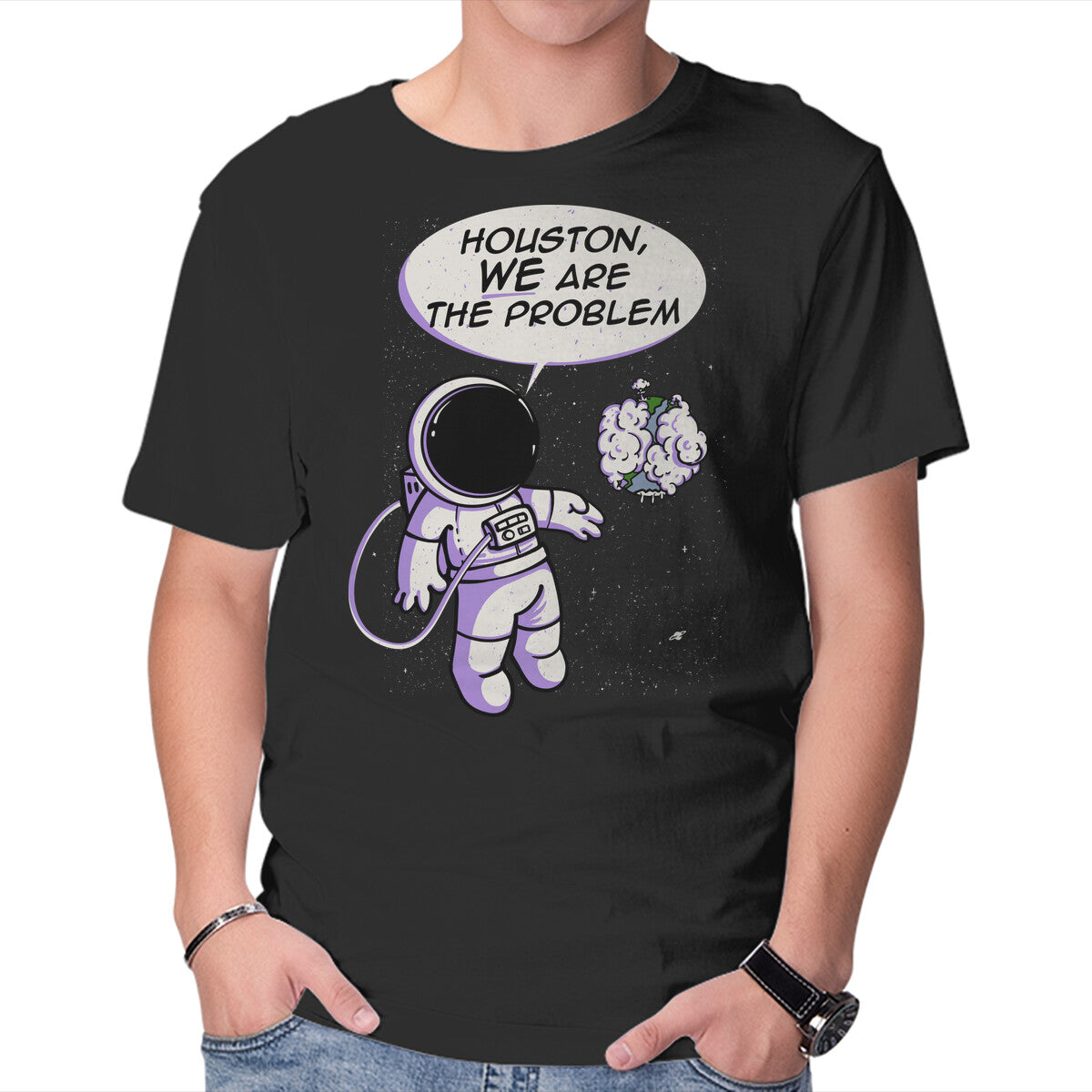 Unisex Crew Neck T-Shirt We Are The Problem Graphic Short Sleeve Casual Tee S