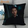 45X45cm Vincenzo Song Joong Ki KPOP Pillow Cover Square Zipper Cotton Linen Fabric Pillow Cases Bedroom Home Decorative Gift