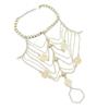 Bohemian Style Retro Exotic Style Sexy Multi-Layer Tassel Anklet Female Metal Chain Instep Chain Palace Style Foot Ornament