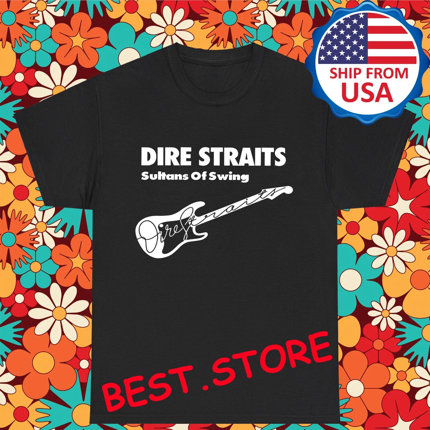 Dire Straits Sultans Of Swing Мужская Черная Размер S-5XL 3XL