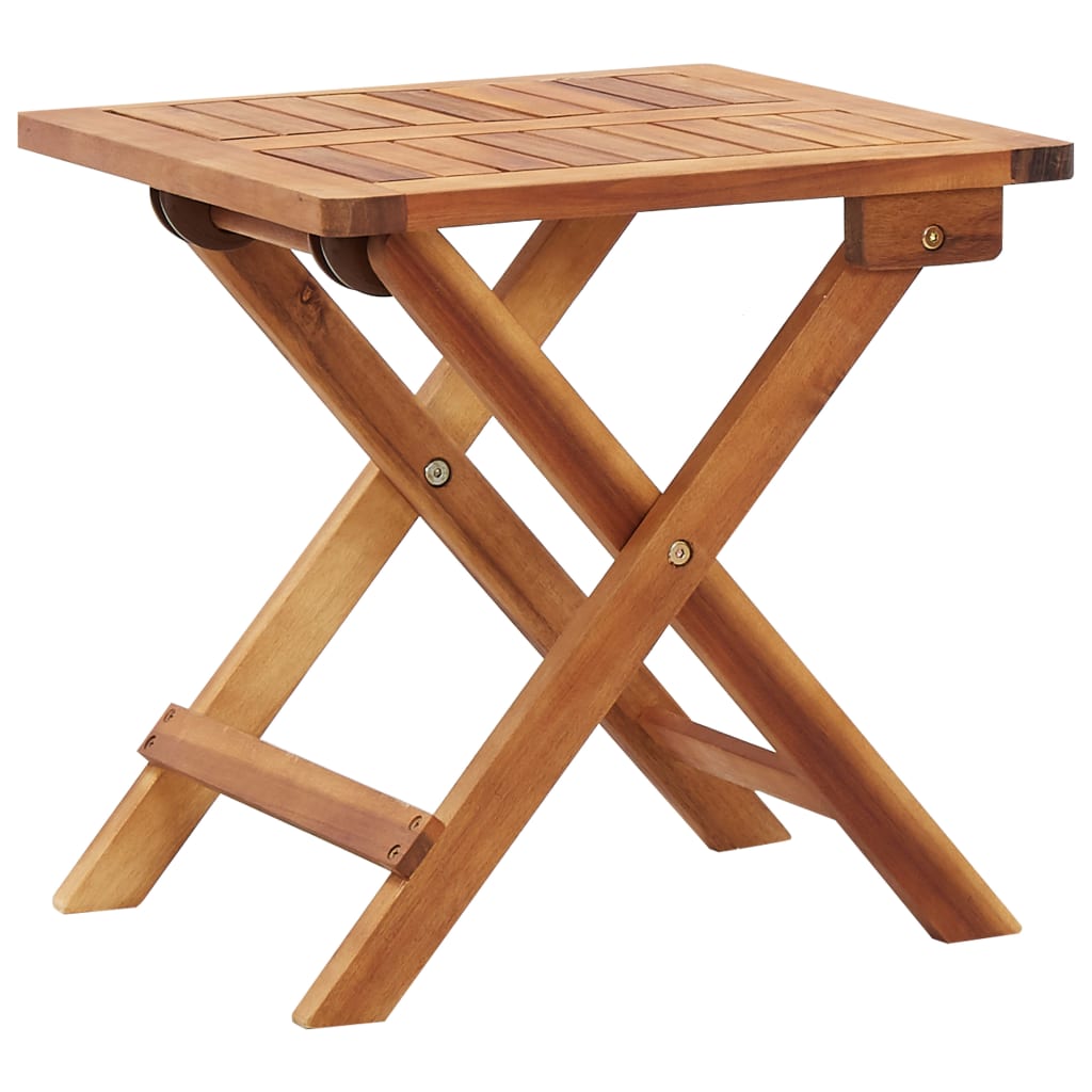 vidaXL Garten-Couchtisch Klappbar 40x40x40 cm Massivholz Akazie