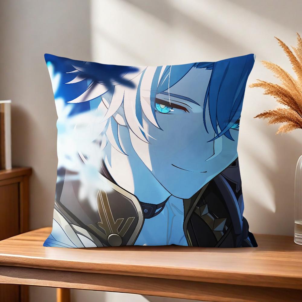 Comfortable soft Pillow Case for Sofa Rail Game Living Room Home office Star H-Honkai Decor and Protective Covers