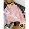 Light Pink Vest Women's Spring and Autumn New Style Temperament Stand-up Collar Retro Clip-on Women's Top Antique Style