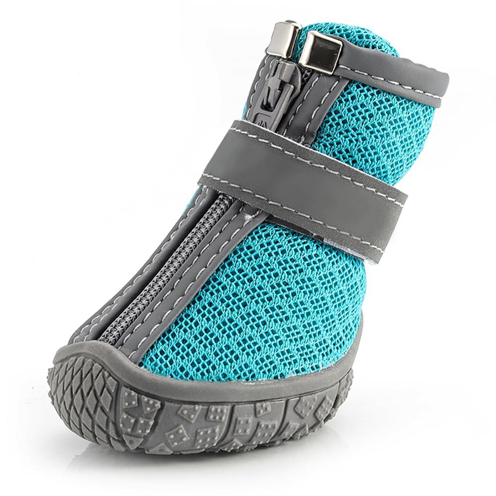 Dog Shoes for Small Dogs Breathable Dog Booties with Reflective Strips Puppy or for Outdoors Hiking Climbing Walking Camping