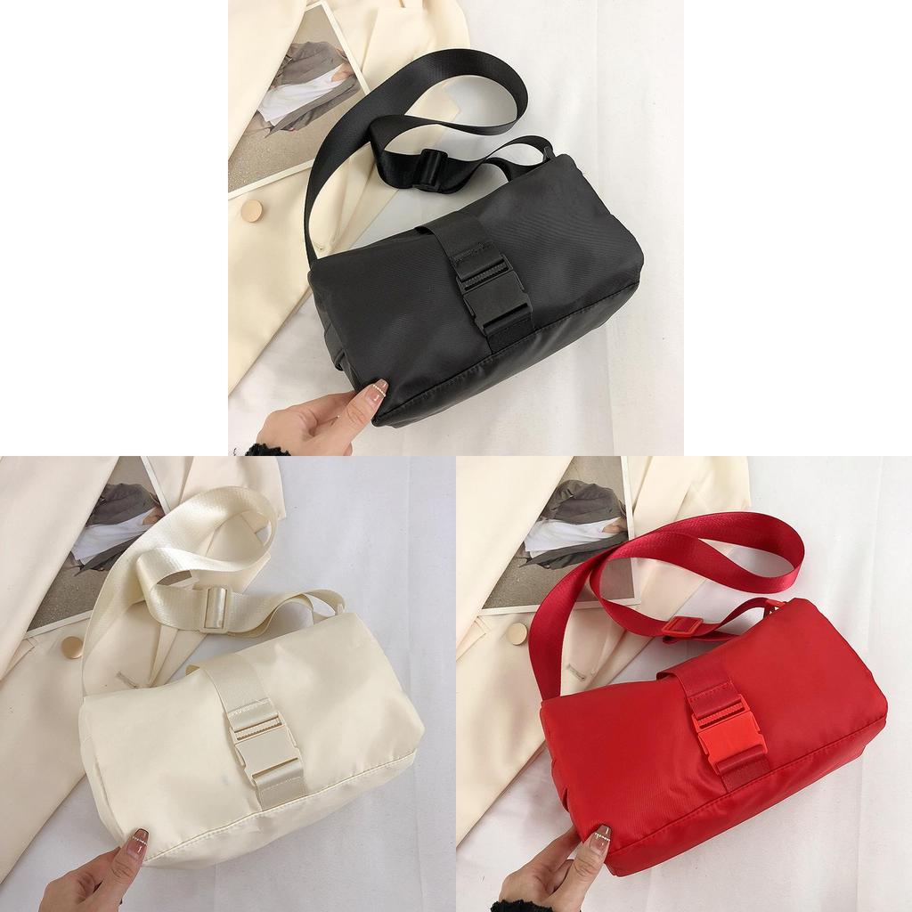 Nylon Small Square Bag With Zipper Closure For Casual Streetwear Women