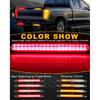 LED Tail Light 9.25in Trailer Turn Signal Rear Lamp Streamer Follow Amber Start Scan Red Brake Stop Reverse Safety Indicator DRL Lights for Pickup