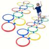 5-20pcs Super Fun Jumping Circle Indoor/Outdoor Game Circular Design Children Balan Agility Training Ground Entertainment Toy