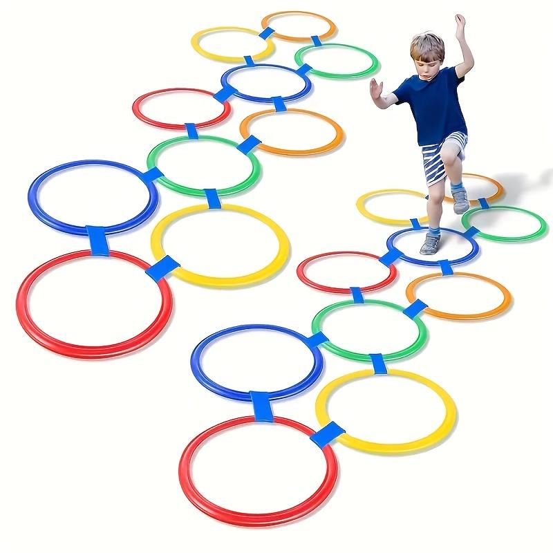 5-20pcs Super Fun Jumping Circle Indoor/Outdoor Game Circular Design Children Balan Agility Training Ground Entertainment Toy