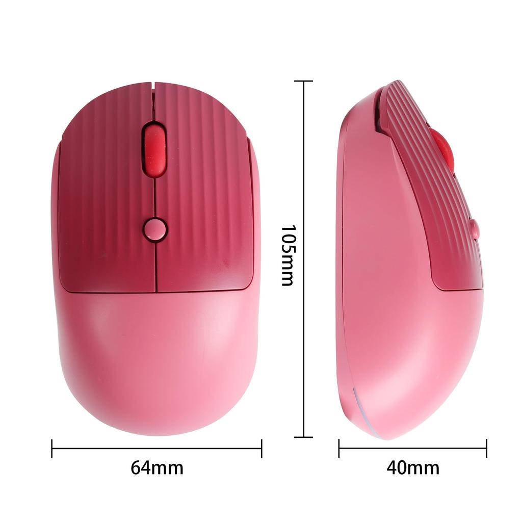 Small 2.4Ghz Wireless Mouse, Cute and Stylish, Quiet, Lightweight, Portable, Type-C Charging, Compatible with Laptops, Computers, Android, Mac, iOS,