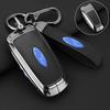 Leather Car Key Case Protector Cover for Fusion Mustang Explorer F150 F250 F350 EcoSport Edge S-MAX Ranger Lincoln Mondeo