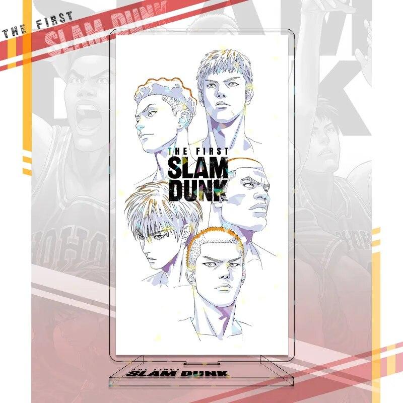 SLAM DUNK Standing Anime Laser Stand Action Figure Doll Sakuragi Hanamichi Kaede Rukawa Model Plate Holder Desk Decor Fan Gift