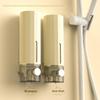 Wall Mounted Soap Dispenser No Drilling Clear Window Suitable for Shampoo Body Wash for Bathroom Shower Room
