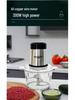 2L Electric Meat & Vegetable Grinder: Glass Model, Compact Food Processor & Chili Powder Chopper for Household Use