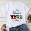 2025 Disney Trip Graphic T-shirt Mickey Minnie Mouse Printed T Shirts Women Short Sleeve Clothing Fashion Female Streetwear Tops