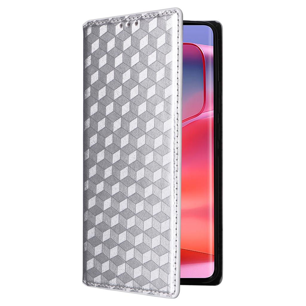For Motorola Edge 50s Pro 5G/Edge 50 Pro 5G/Edge 50 5G Wallet Case Magnetic Closing Rhombus Leather Phone Cover