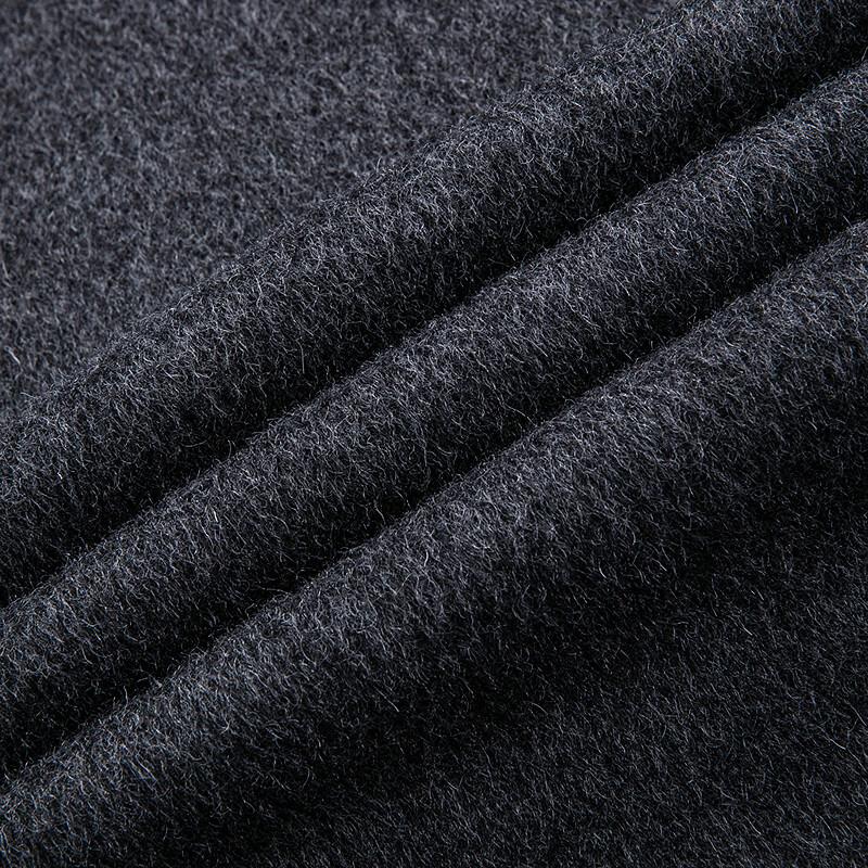 FAPAI Men's 100% Sheep Wool Long Loose Fit Overcoat