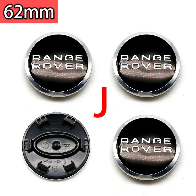 ABS 62mm Car Wheel Center Hub Caps Cove For Land Rover Range Rover Discovery 4 Freelander 2 Velar Defender L322 Evoque L405 SVR