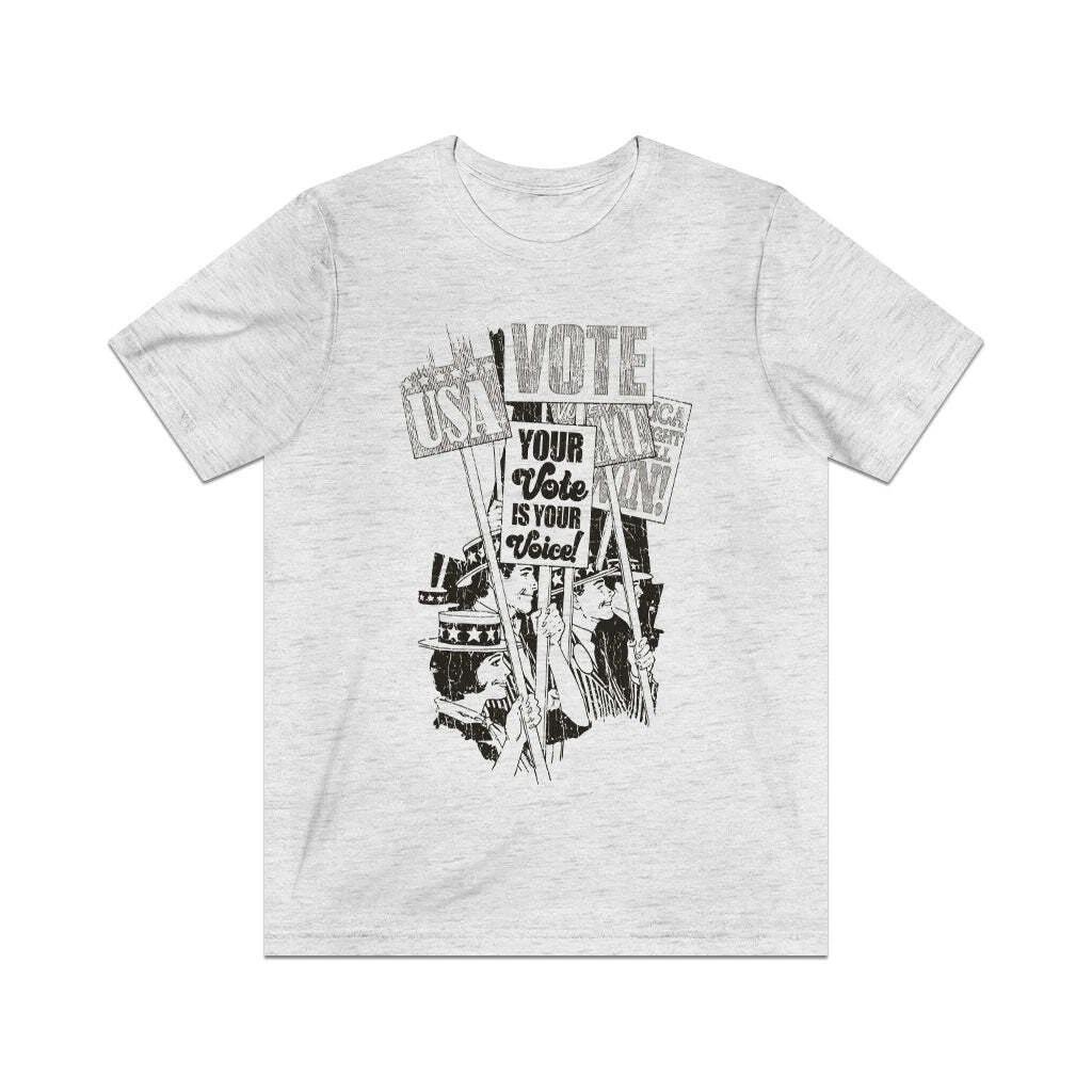 Your Vote is Your Voice 1972 Vintage Men s T shirt 4XL