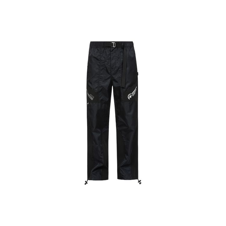 Evisu Kuro SS24 Spliced Brand Logo Regular Fit Cuffed Casual Pants Men pants 2ESGNM4PJ5017XXSN