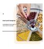 Rotatable Divided Grain and Cereal Storage Container - Insect & Moisture-Proof Sealed Bin