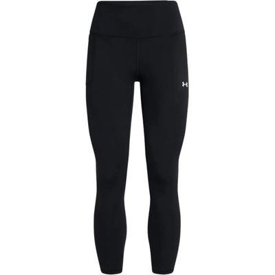 Under Armour Comfortable High-Waisted Nine-Point Sports Pants Women Bottoms Black 1388647-001