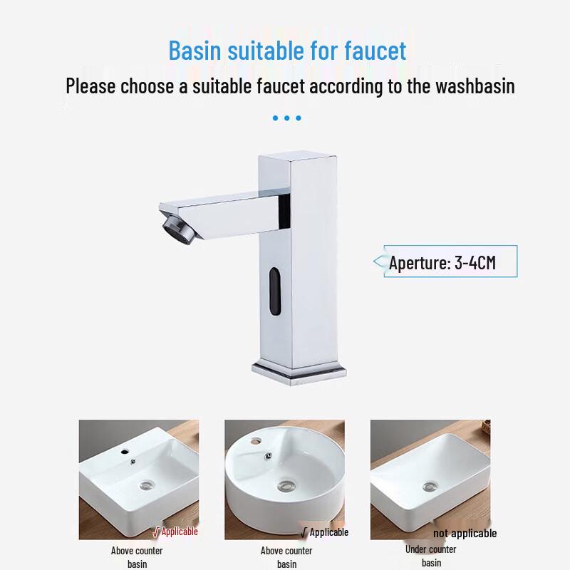 CHZJYITE Smart Infrared Sensor Hot & Cold Basin Faucet