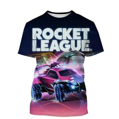 Rocket League 3D Gedrucktes T-Shirt Mode Heißes Spiel Unisex Persönlichkeit Lässig Kinder Rundhals Kurzarm Herren Damen T-Shirt