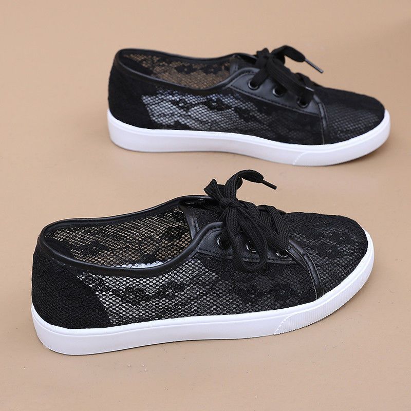 Mesh Shoes Women's Sandals Breathable Summer New Casual Sports Shoes Cloth Shoes Student Board Shoes Women's Shoes