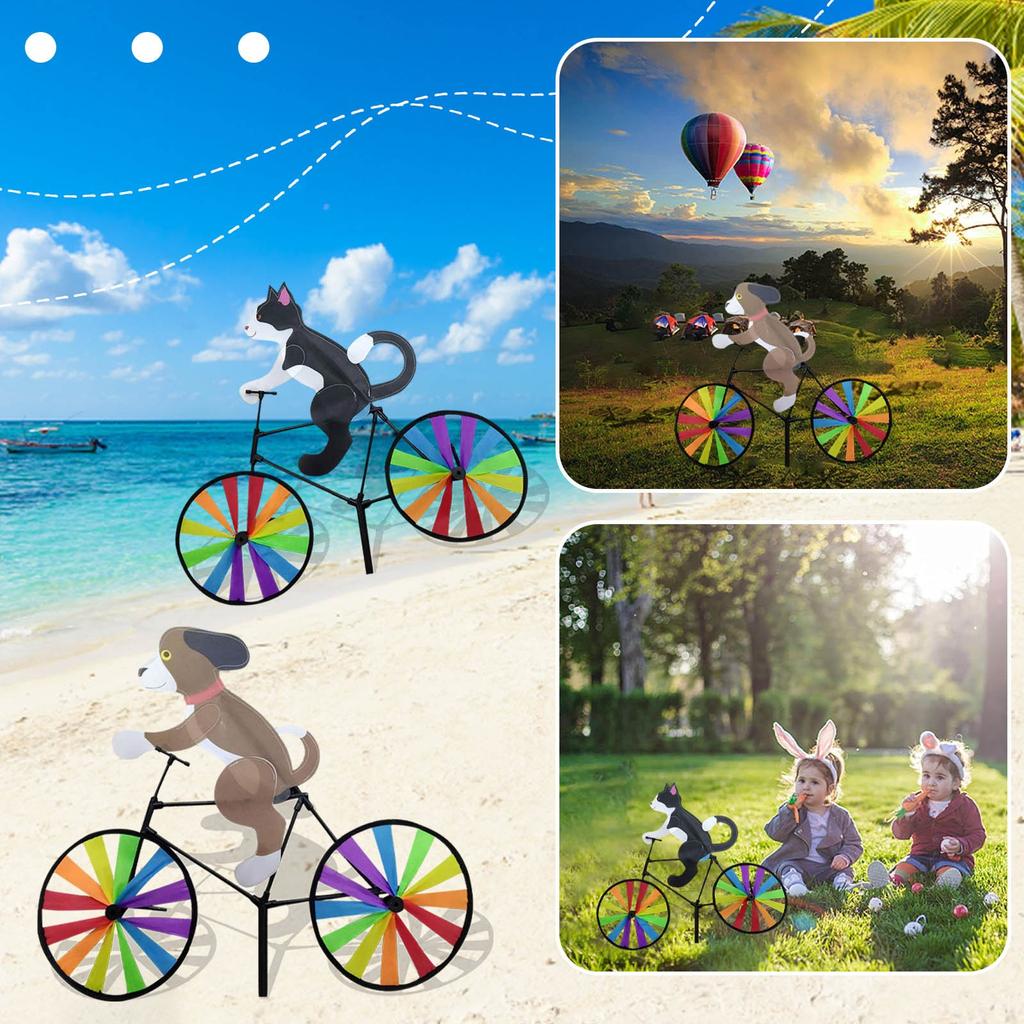 Creative Wind Spinners Standing Pole Garden Yard Decoration