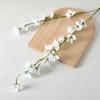 Artificial Crabapple Blossom Stem Realistic Faux Begonia Vine Branch Long Stem Fake Flowers for Spring Summer Indoor Wedding Home Table Centerpiece