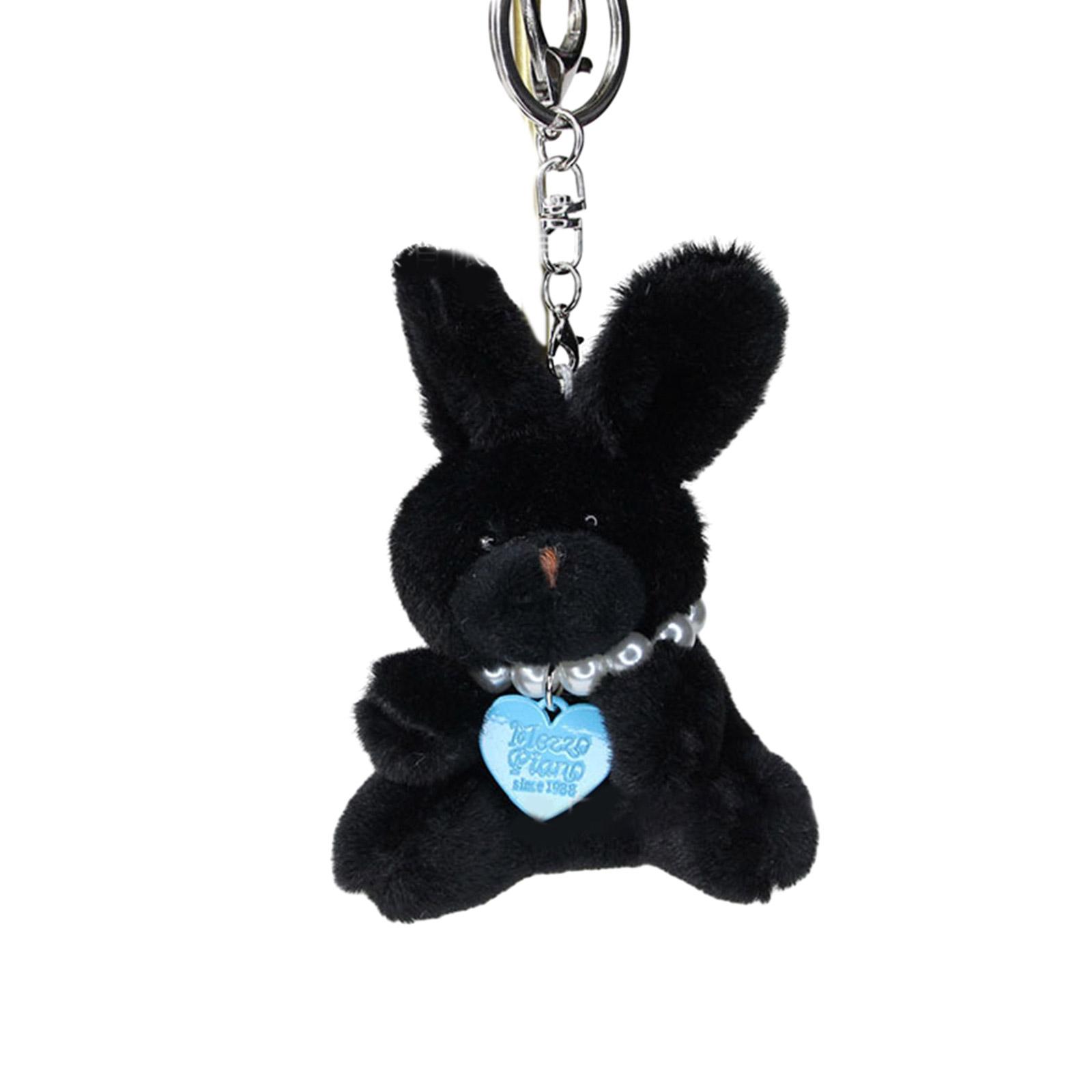 

Punk Style Keychain Little Rabbit Pendant Key Chains Ornament Fashionable Keyring Accessory for Backpacks and Car Keys зелёный