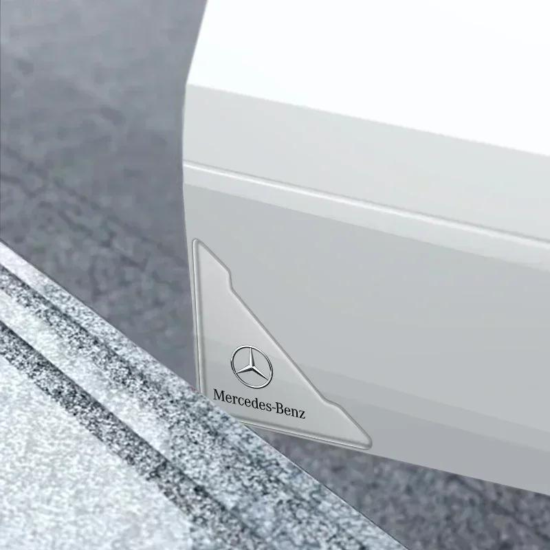 2Pcs Car Door Corner Cover Anti-Scratch Protection Sticker For Mercedes benz A C E class AMG W204 W205 W176 W211 W213 GLA GLC HF5