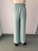 2025 Spring/Summer Elegant High Waist Pleated Wide Leg Pants for Women