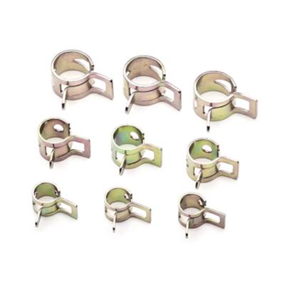 10 Pcs of 5/5.5/6/6.5-25mm Spring With Fuel Vacuum Hose Silicone Hose Pipe Clamp Motorcycle Carburetor Fuel Pipe