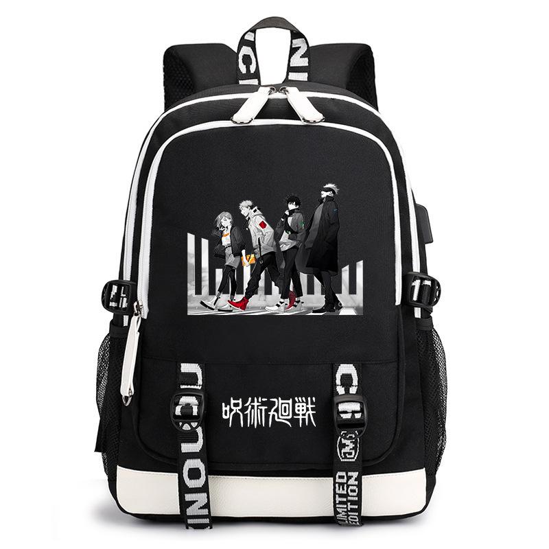 Day Mantra Return To War Anime School Bag Fashion Backpack Elementary School Students Large Capacity Backpack Burden Reduction Storage Bag