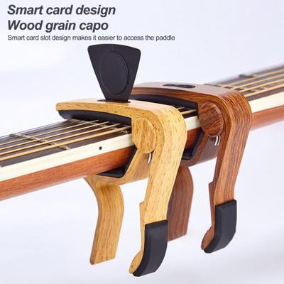 Gitarren-Kapodaster, hohe Festigkeit, Einhandbedienung, einfach zu bedienende Akustikgitarrensaite, Stahl-Ukulelen-Kapodaster, Gitarrenplektren